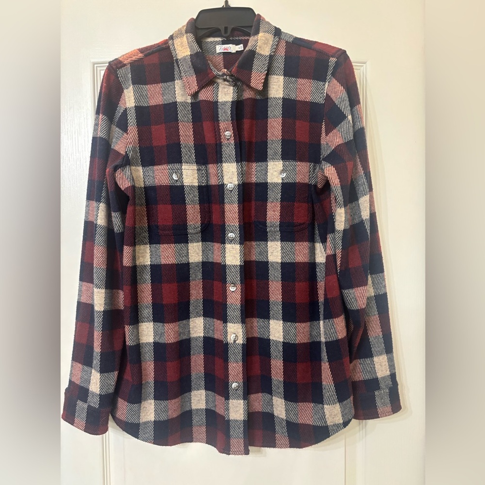 Faherty Multicolor Plaid Shirt with stretch
